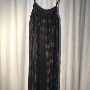 Shiny pleated dress